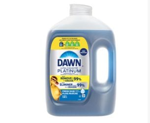 Platinum Liquid Dish Soap Detergent Refill, Fresh Rain, 1.52-L F5R4