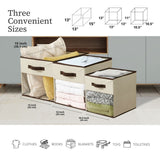 Collapsible Transparent Front Cube, 11-in, 6-pk, Beige B9U8 - product image 4