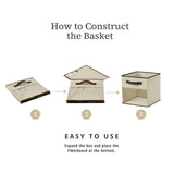 Collapsible Transparent Front Cube, 11-in, 6-pk, Beige B9U8 - product image 5