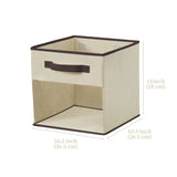 Collapsible Transparent Front Cube, 11-in, 6-pk, Beige B9U8 - product image 7
