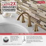 Lahara 2-Handle Widespread Faucet, Champagne Bronze D7H4 - product image 3