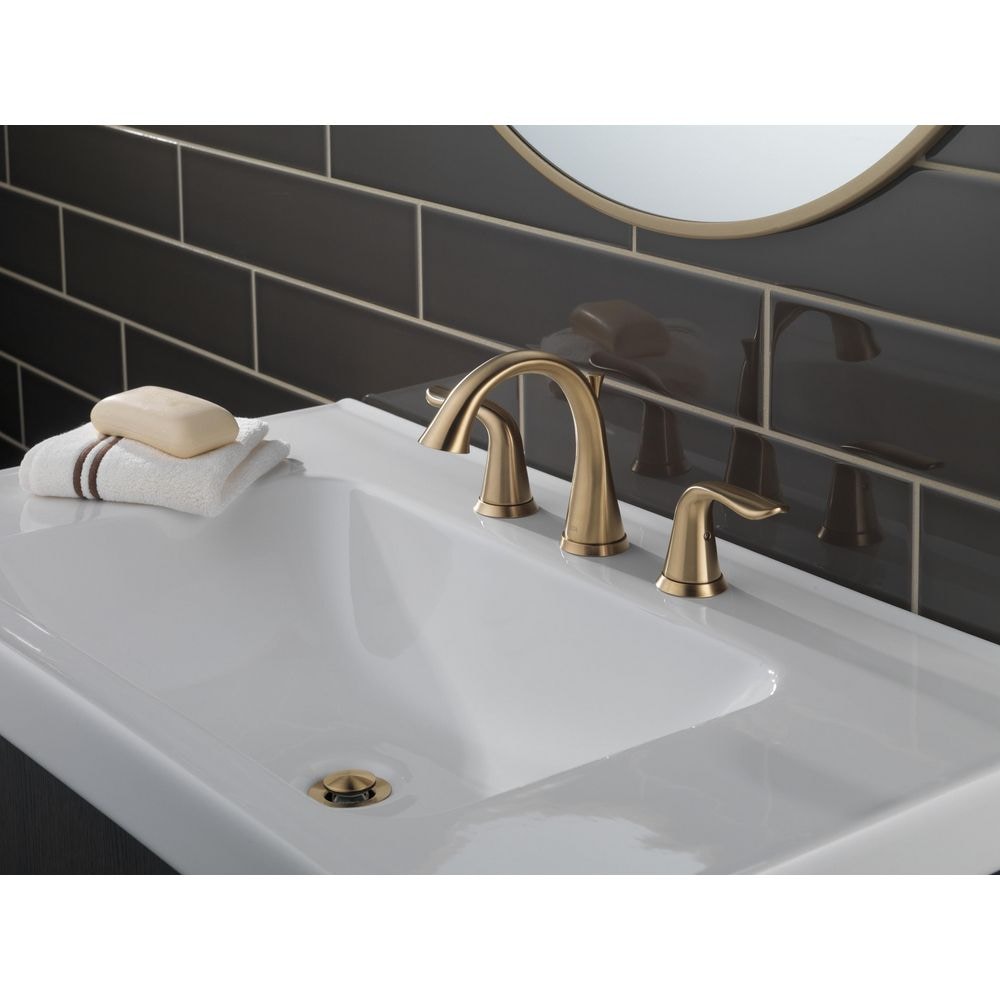 Lahara 2-Handle Widespread Faucet, Champagne Bronze D7H4 - product image 5
