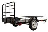 DK2 by Marlon 4x6-ft Single-Axle Black Open Rail Utility Trailer with Ramp Gate, 1314-lb Capacity I0H4 - product image 5