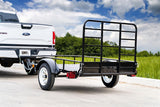DK2 by Marlon 4x6-ft Single-Axle Black Open Rail Utility Trailer with Ramp Gate, 1314-lb Capacity E3J6 - product image 7