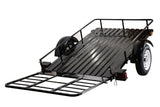 DK2 by Marlon 4x6-ft Single-Axle Black Open Rail Utility Trailer with Ramp Gate, 1314-lb Capacity E3J6 - product image 8