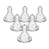 Natural Flow Level 2 Silicone Nipples, 6-pk E8J8 - product image 1