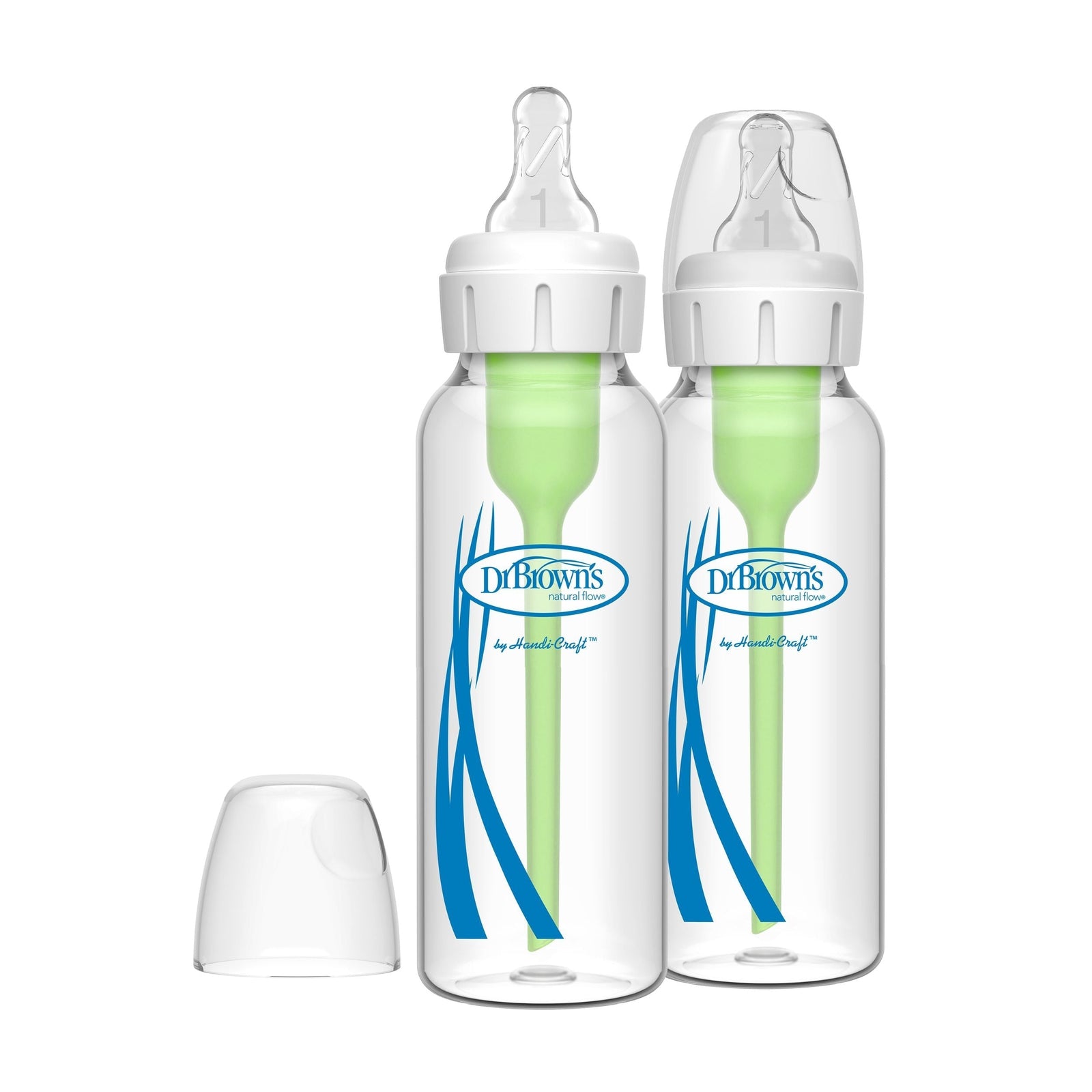 B's + Glass Narrow Bottles, 8-oz, 2-pk E8D4 - product image 1