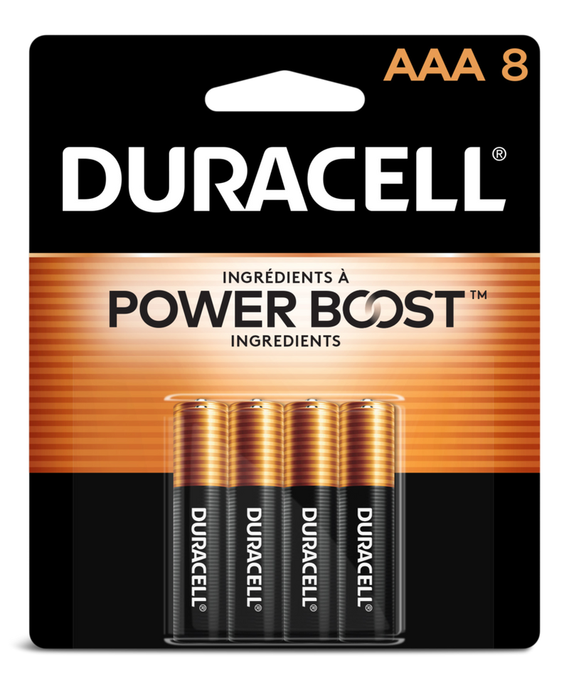 Coppertop AAA Alkaline Batteries, All Purpose, 8-pk L0X6