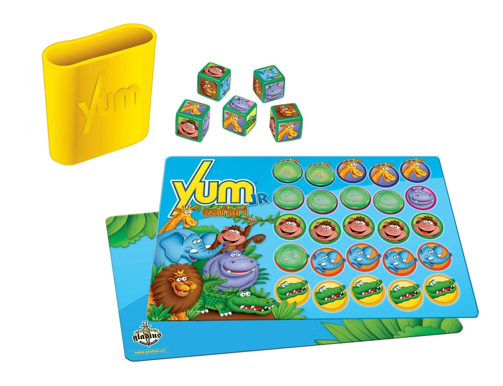 Gladius Yum Jr. Safari Animal Dice Game Set for Kids, Ages 5+ S4M2 - product image 3
