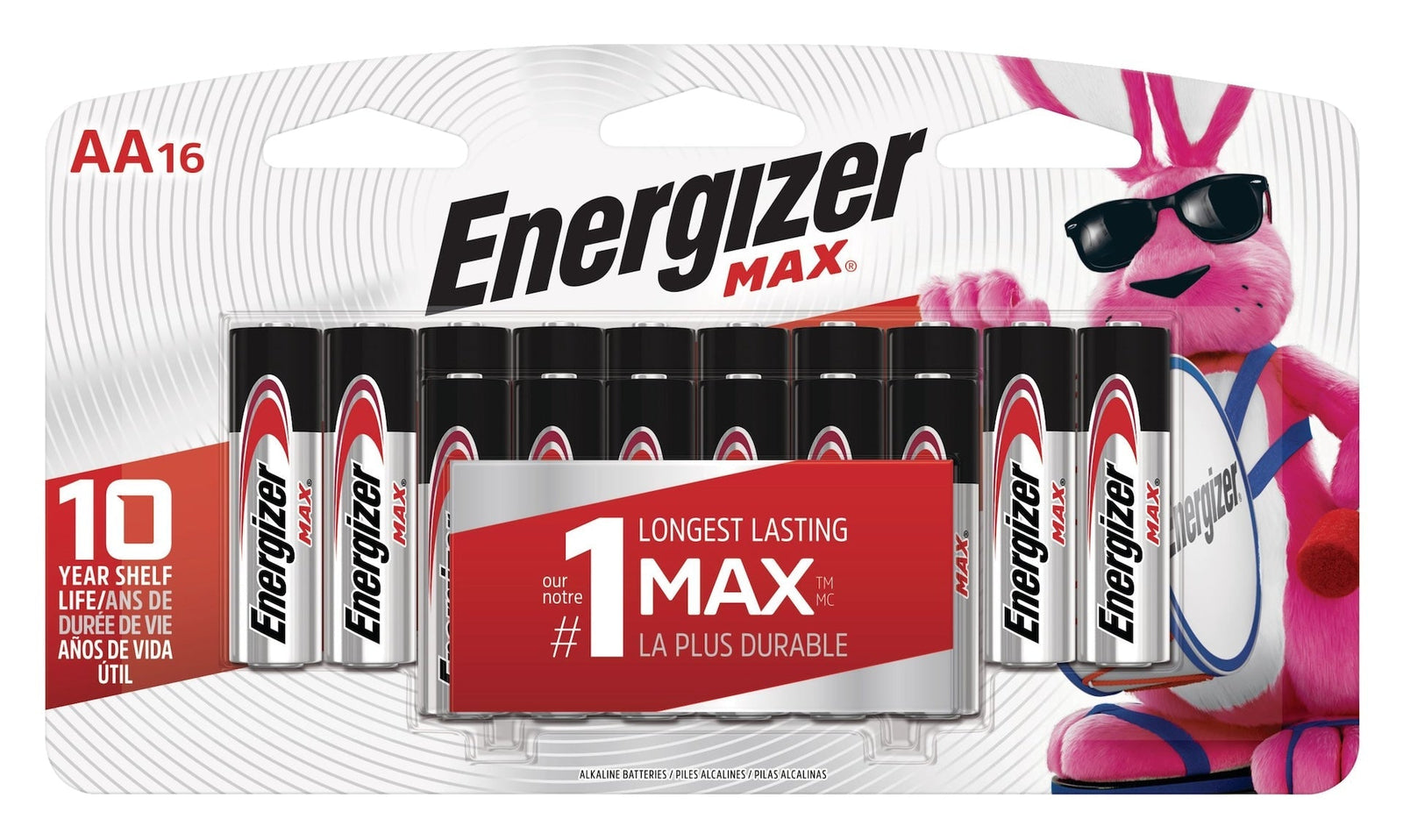 Max 16-pk AA Alkaline Batteries, Long Lasting, All Purpose G4I7 - product image 2