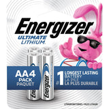 Ultimate Lithium AA Batteries, Long Lasting, All Purpose, 4-pk Z5X3 - product image 1