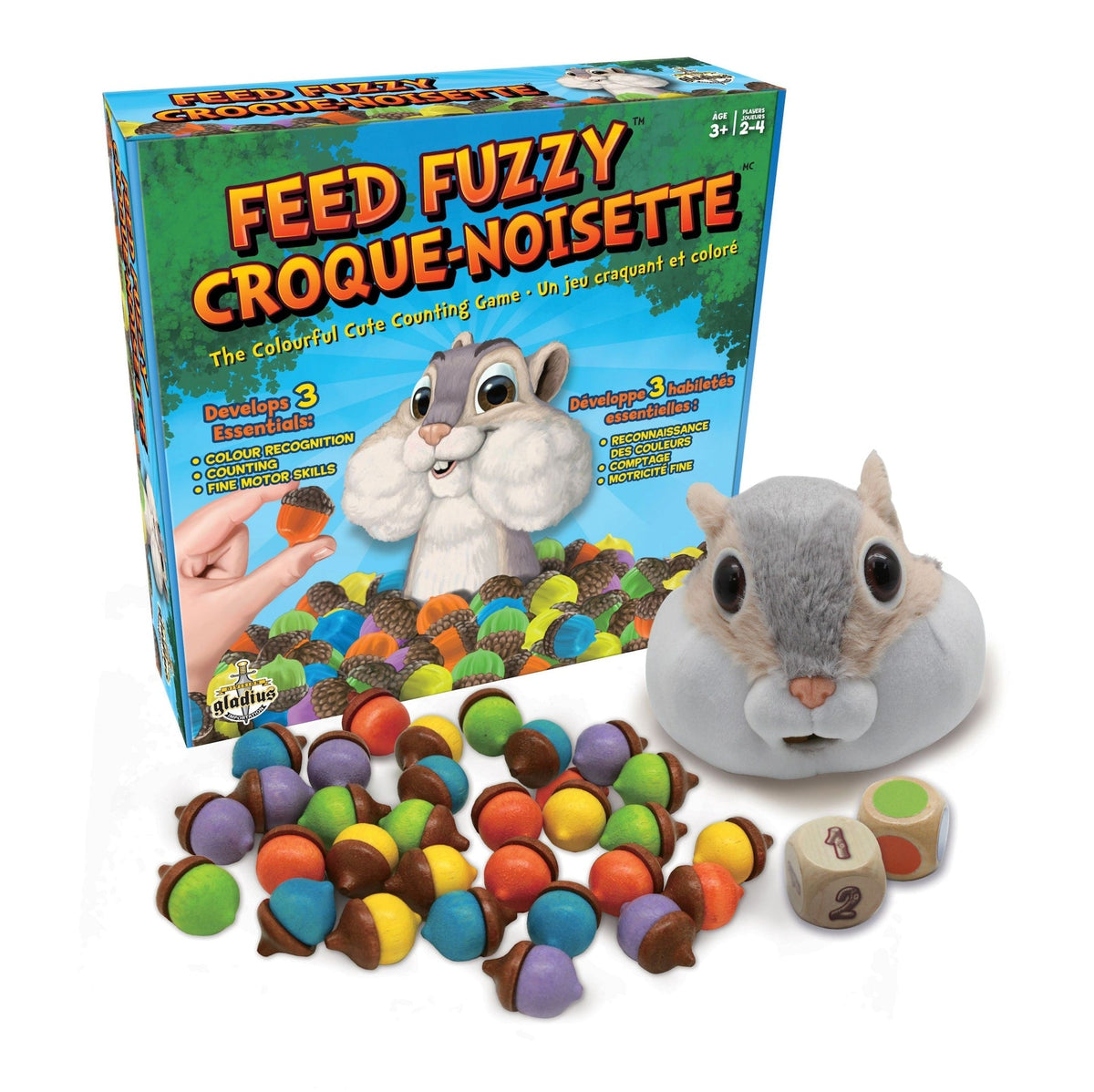 Fuzzy Colourful Counting Game, Bilingual, Ages 3+ C3Z3 - product image 1