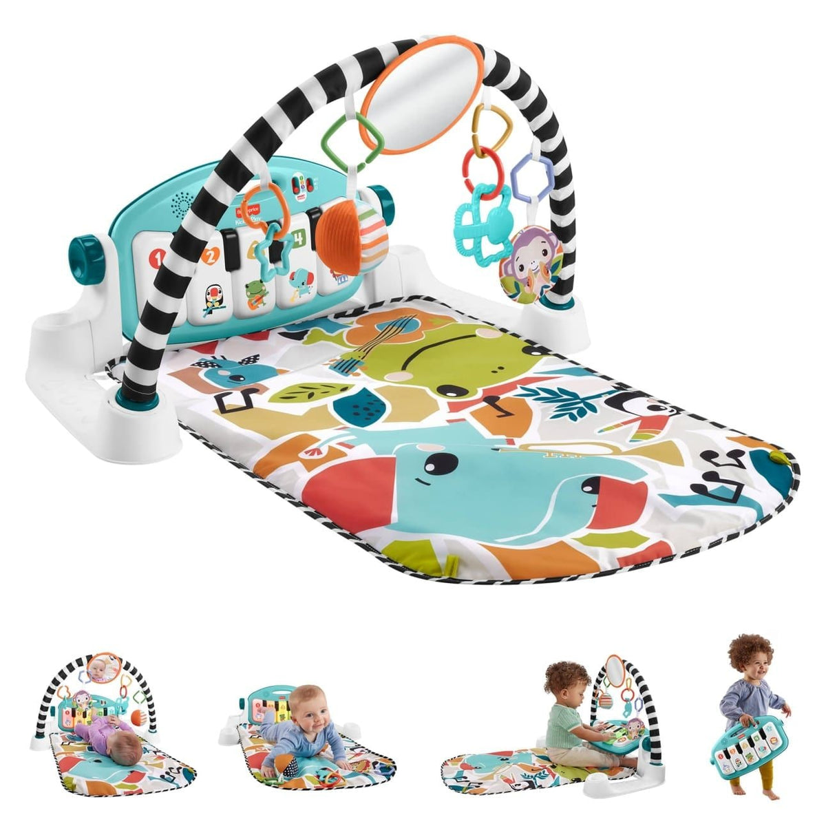 Glow & Grow Kick & Play Piano Activity Gym, Ages 0+ S7T4 - product image 1