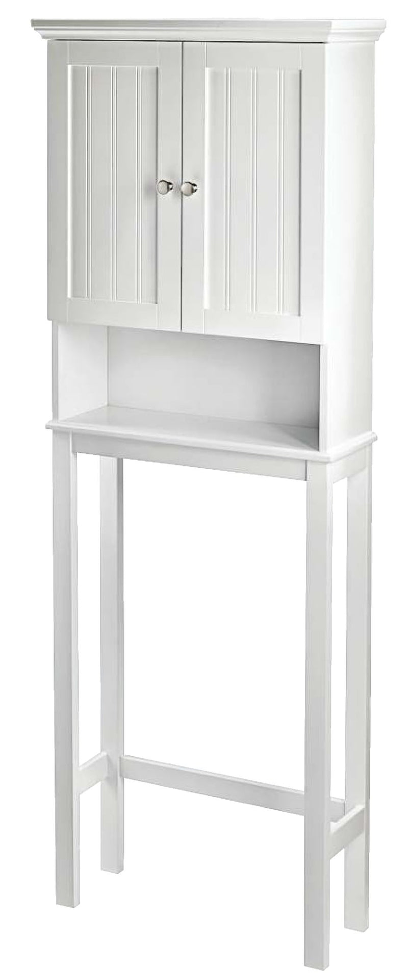 Brookfield 2-Door Over-The-Toilet Spacesaver Bathroom Storage Cabinet, White E6E7