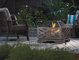Lawrence Steel Outdoor Wood Burning Fire Pit with Fireplace Poker, 25 x 25 x 26-in C2I3 - product image 6