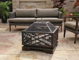 Lawrence Steel Outdoor Wood Burning Fire Pit with Fireplace Poker, 25 x 25 x 26-in C2I3 - product image 7