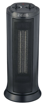 Oscillating Tower Ceramic Space Heater withThermostat, 1500W, Black O5E1 - product image 2