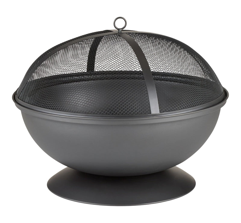 Steel Round Wood Burning Fire Pit/Fireplace, Rust-Resistant, 25-in X1P7