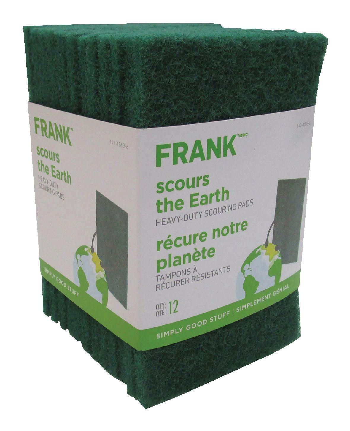 Heavy-Duty Scouring Pads / Scrub Sponges, 12-pk D5J2 - product image 1