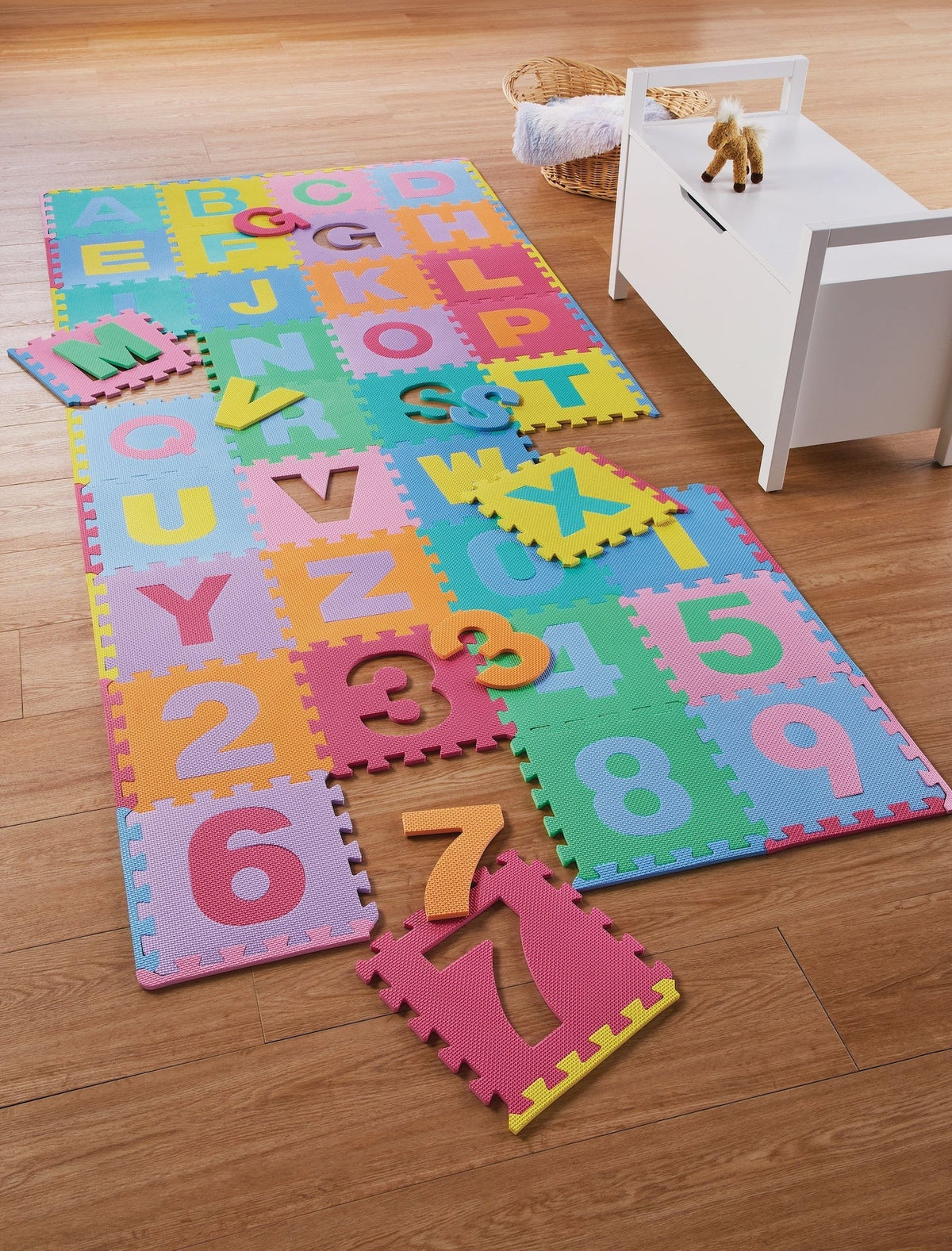 Pop-Out Alphabet Play Floor Mat, 78-pc, 7 x 4-ft, Ages 2+ S8M3 - product image 2