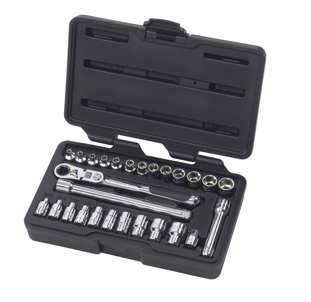 Pass-Thru 1/4-in Drive Socket Set 27-pc, SAE/Metric N8X0 - product image 1