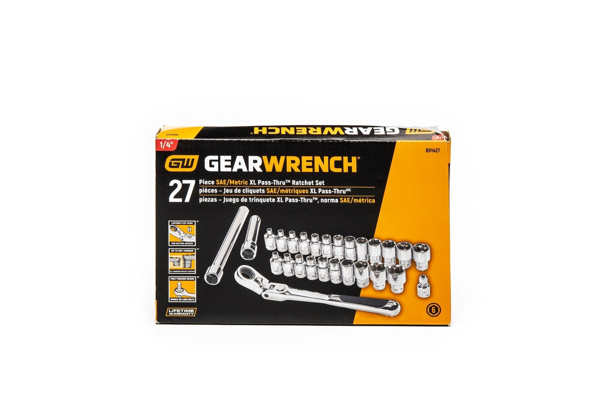 Pass-Thru 1/4-in Drive Socket Set 27-pc, SAE/Metric N8X0 - product image 2