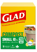 Small 100% Compostable Febreze Lemon Scented Food Waste Bags, 20-pk, 10-L S5V2 - product image 2