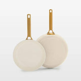 Luxe 2pc Ceramic Frypan set - cream M7Y0 - product image 1