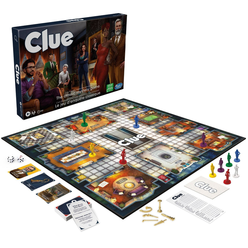Games Clue Classic Mystery Board Game, Ages 8+ W0D6