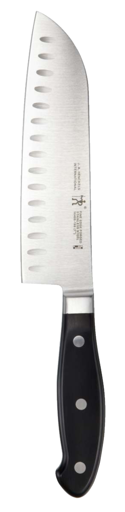 Stainless Steel Fine Edge Forged Santoku Knife, Ergonomic Grip, 7-in B8R2 - product image 1