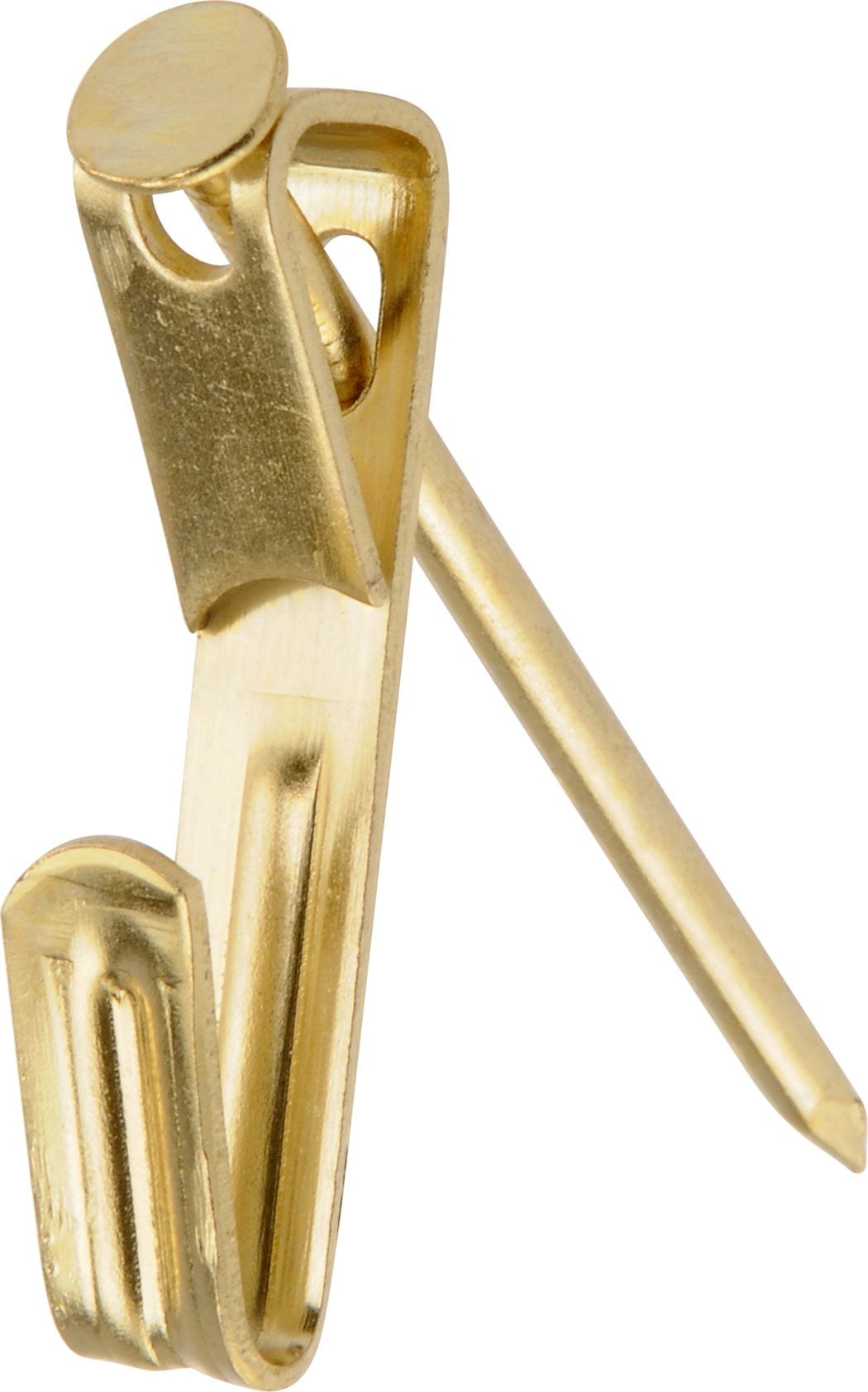 Conventional Picture Hanger, For DrywAll and Paster WAll, 50-lb Capacity, Brass Plated H1C9 - product image 1