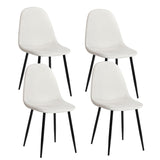 Modern Dining Chairs, Beige, 4-pk E7X1 - product image 1