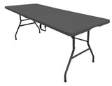 6' Folding Table, Black/Grey O8V4 - product image 1