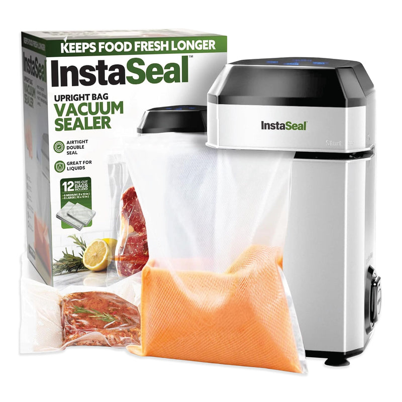 Upright Bag Food Vacuum Sealer with 12 Bags N5V9