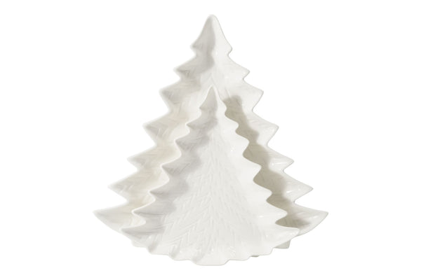 & Co Embossed Porcelain Tree Serving Plates, 2-pk Y6H3