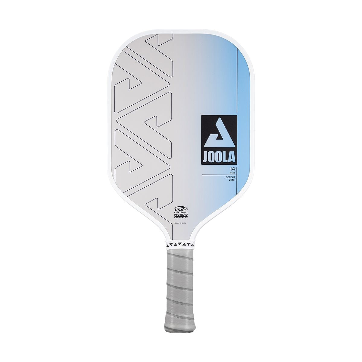 Zone Hybrid Fibreglass & Carbon Fibre 14mm Pickleball Paddle with Feel-Tec Grip, USAPA Approved, White/Blue O5Q6 - product image 1