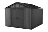 Apex Resin 2-Door Outdoor Storage Shed with Full Length Skylight, Grey, 10-ft x 11.5-ft Y8S8 - product image 2