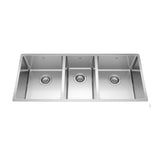 Brookmore Undermount Triple Bowl Kitchen Sink, 41.5-in x 18.1-in x 9-in, Stainless Steel I9I5 - product image 1