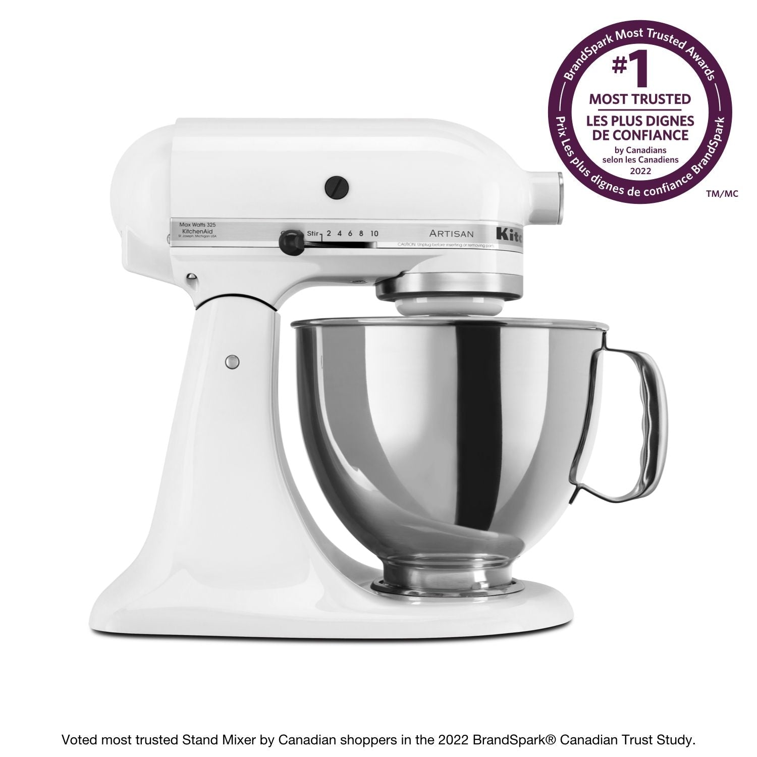 Artisan Series 5-Quart Tilt-Head Stand Mixer, White Y1J2 - product image 8