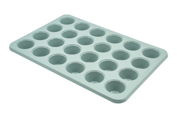 Cardamom Non-Stick Steel Muffin Pan, 24-Cup I6N5
