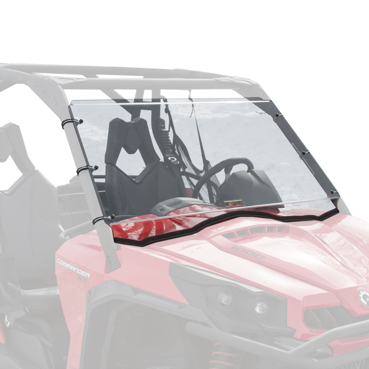 Hard Coated Full Fixed Windshield, Cam-Am Commander V0A3 - product image 1