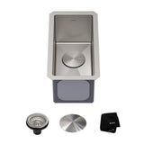 Standart PRO Undermount 16-Gauge Stainless Steel Single Bowl Bar Prep Kitchen Sink, 10-in V4J4 - product image 1