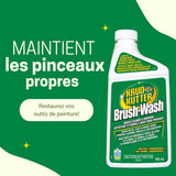Brush-Wash Cleaner & Renewer For Oil, Latex & Enamel Paint, Non-Toxic, 946-mL G8Y6 - product image 4