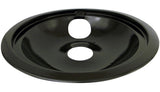 62248 GE Porcelain Stove Shallow-Draw Drip Pan with Trim Ring, Black, 8-in U5L7 - product image 1