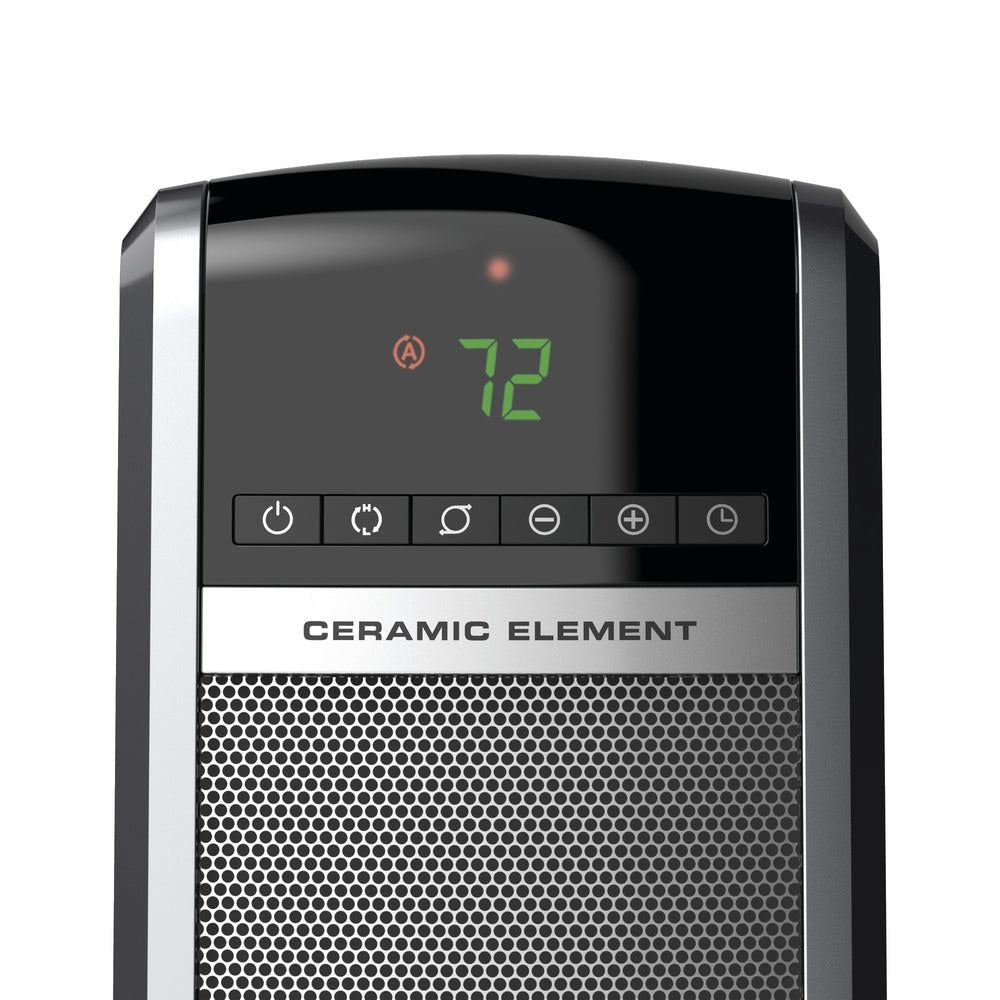 1500W Digital Tower Ceramic Space Heater withRemote Control, 1500W, Black, 30-in N4X4 - product image 3