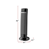 1500W Digital Tower Ceramic Space Heater withRemote Control, 1500W, Black, 30-in N4X4 - product image 5