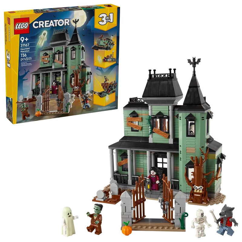 Creator 3-in-1 Haunted Mansion - 31167, 736-pcs, Ages 9+ I0M2