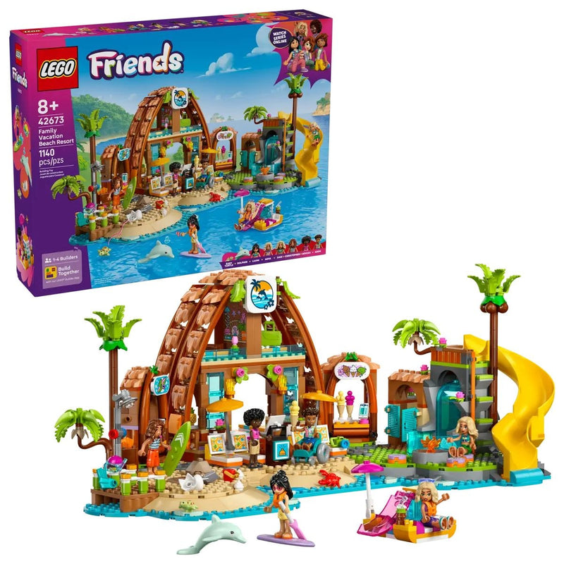 Friends 42673 Family Vacation Beach Resort for Ages 8+, 1140-pc S1Q5