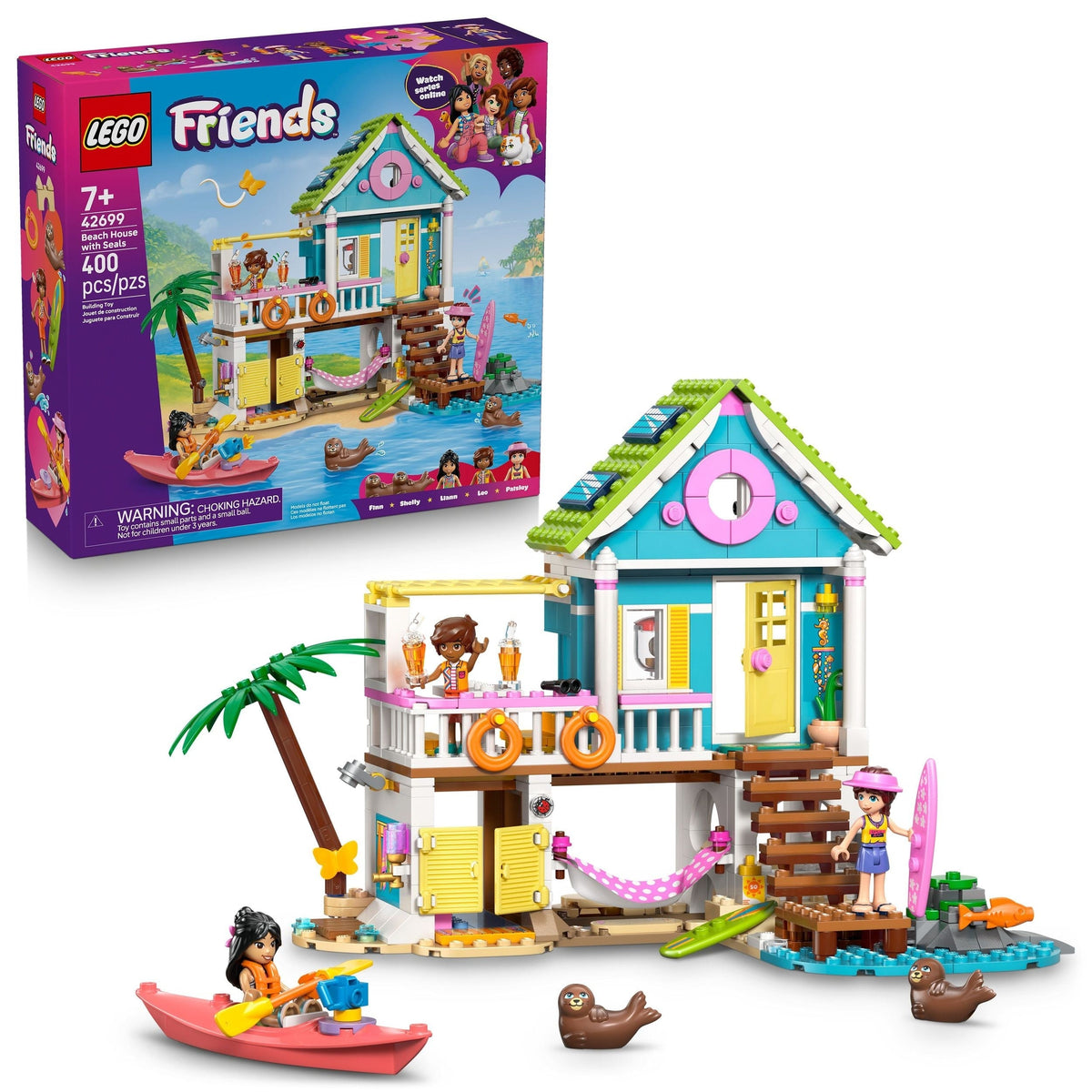Friends Beach House with Seals - 42699, 400-pcs, Ages 6+ Q6T1 - product image 1