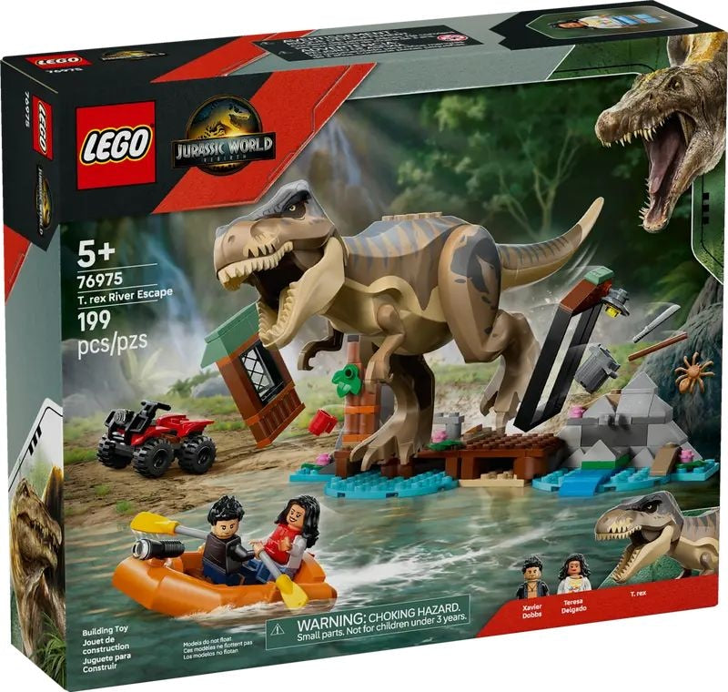 Jurassic World T.Rex River Escape - 76975, 199-pcs, Ages 5+ G4Z3